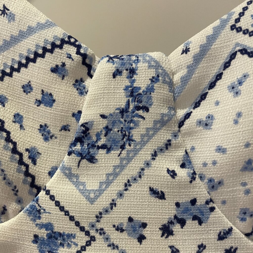 Altar'd State Blue Floral Mini Dress Size Small Spaghetti Straps - Picture 4 of 11